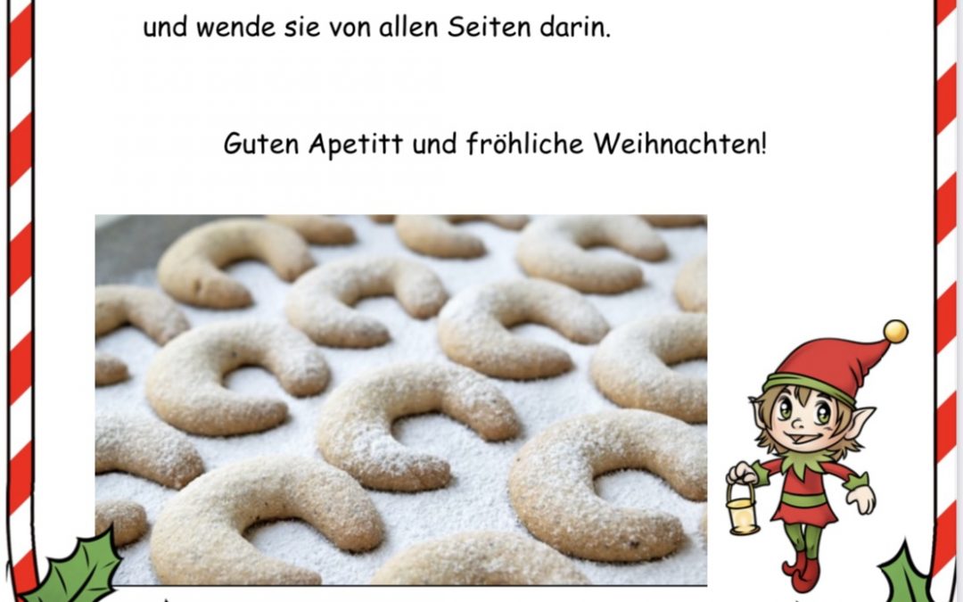 Das Rezept für Vanillekipferl! Mmmmmm, lecker!