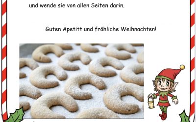 Das Rezept für Vanillekipferl! Mmmmmm, lecker!